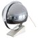 Vintage Space Age table lamp with marble base and revolving chromed metal shade