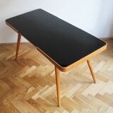 1960's Mid Century Coffee Table with a black opaxite glass by Jiri Jiroutek