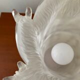 Lamp decorated with horses in plexiglass from the 70s