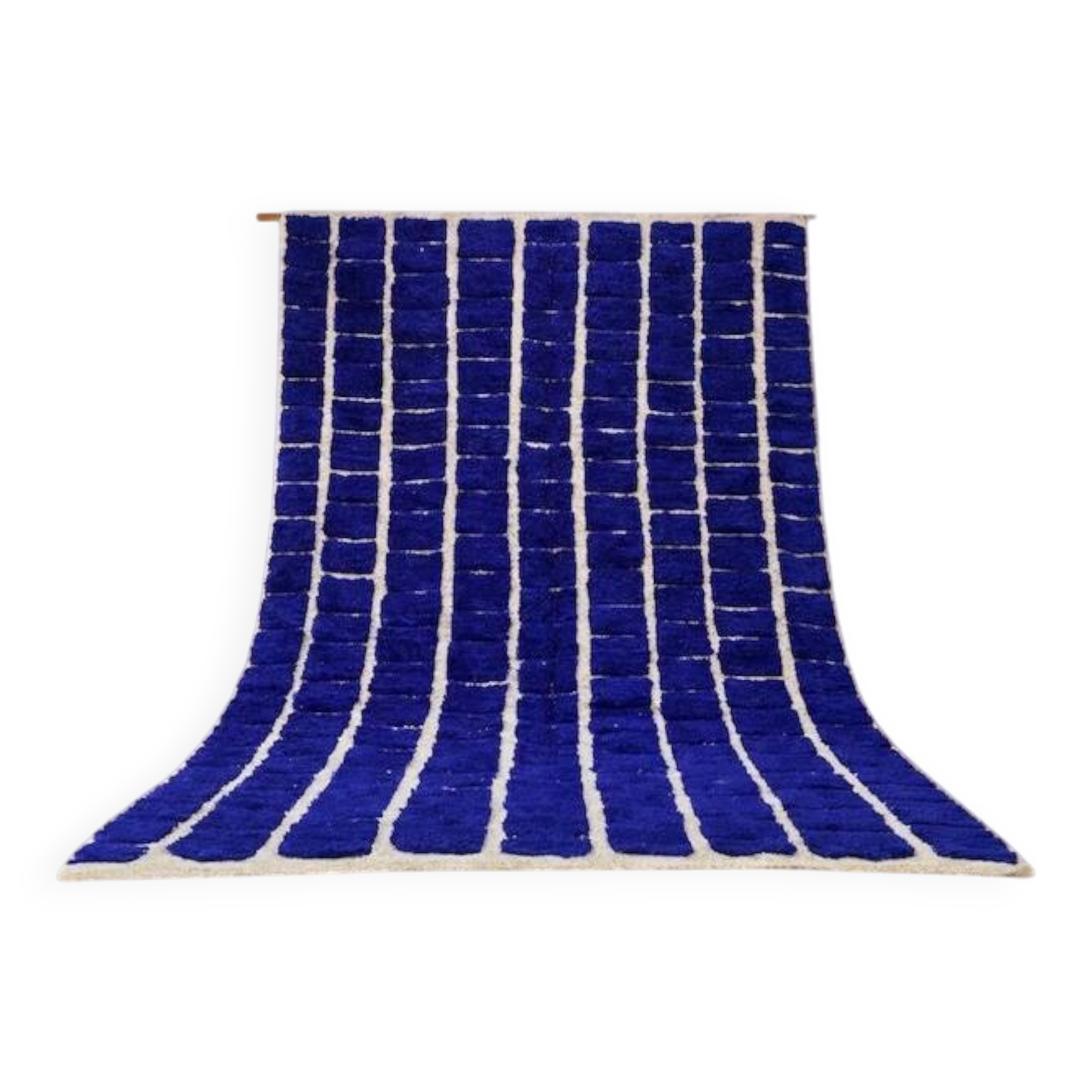 Blue Moroccan Berber rug in wool 200cm x 300cm