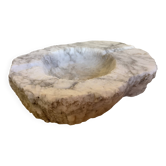Large alabaster ashtray tray