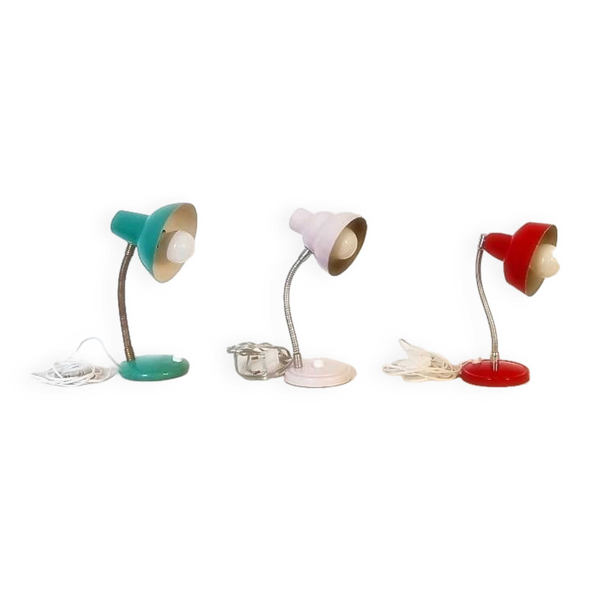Lot de 3 lampes années 50 et 70