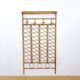 Large rattan wall coat rack, Italy, 1960s.