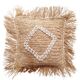 Housse de coussin Zara en raphia, 40x40