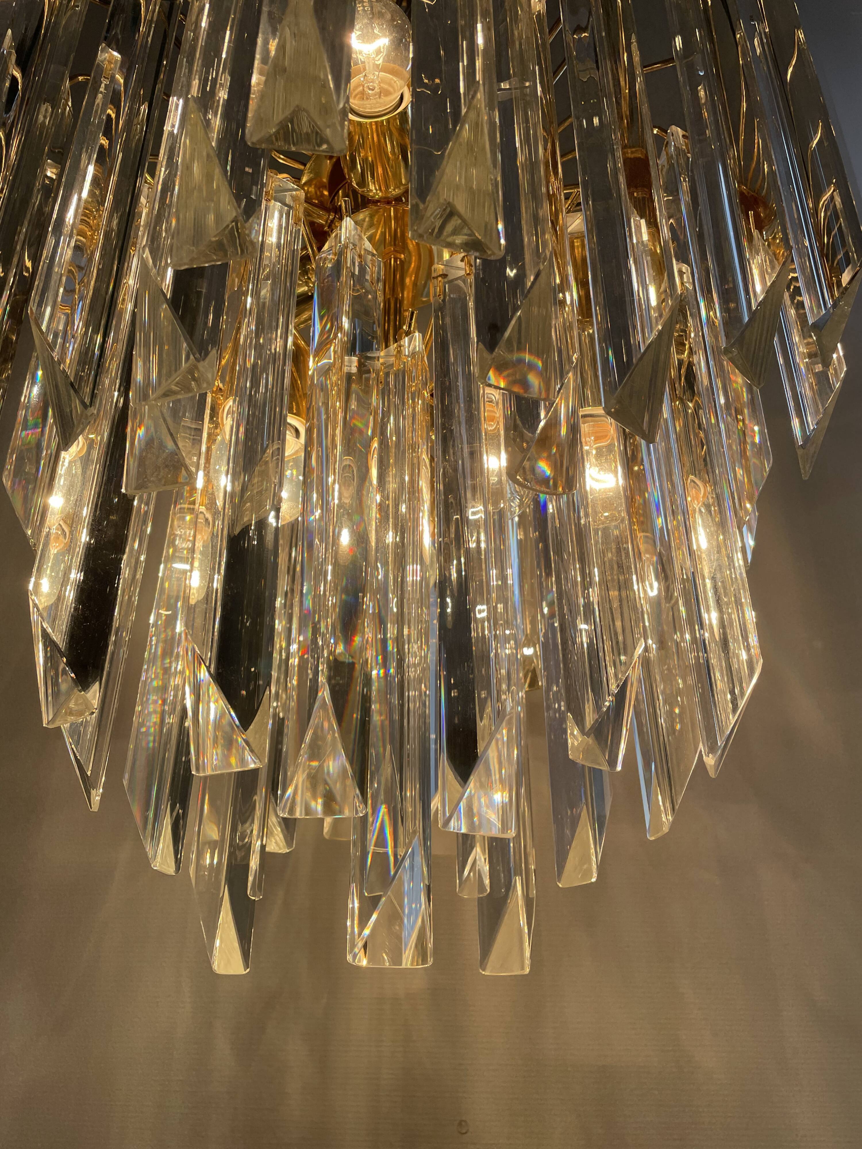 Vintage Paolo Venini chandelier, 1970s