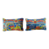 Set of 2 vintage ikat cushion covers 48x30 cm