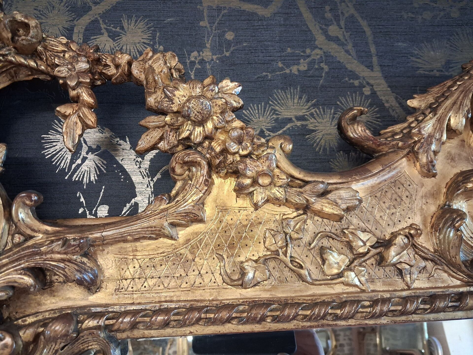 Miroir époque XIX 205 x 140