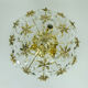 Palwa ceiling fixture glass blossom light 1970s