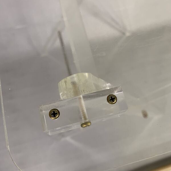 Plexiglass folding table, 1970s