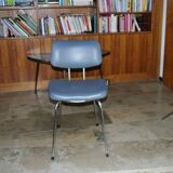 Vintage ski and chrome chair 1950