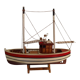 Wooden model of a fishing boat