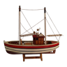 Maquette en bois de bateau de pêche