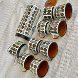 Boch service La Louvière walnut model