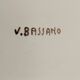 Large presentation plate in Italian art ceramic, V. Bassano