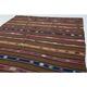 1970s Vintage Turkish Oushak Handmade Wool Cotton Brown Area Rug 167x229