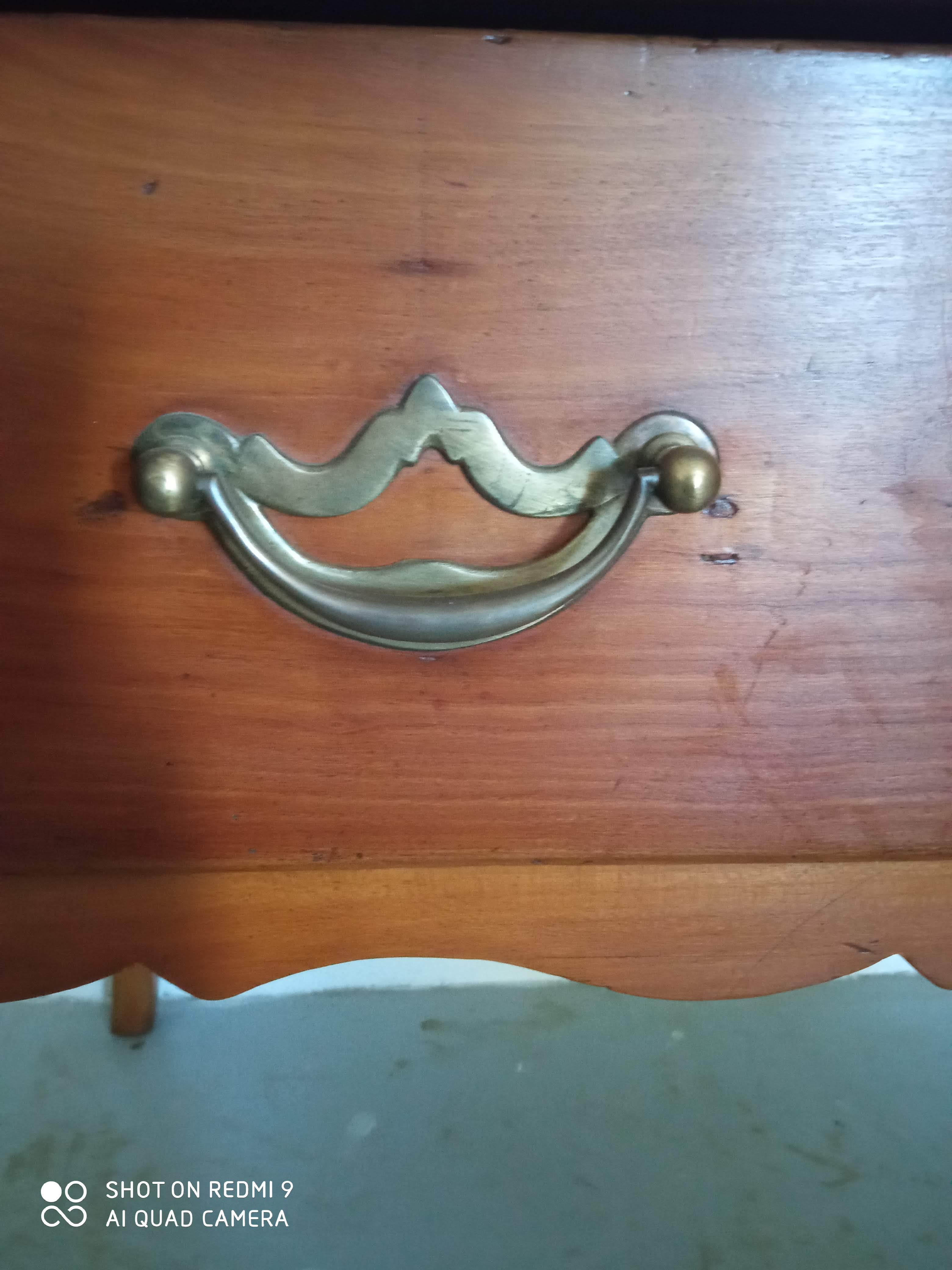 Louis XV desk in cherry brass fittings