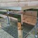 Table basse roulante pivotante
