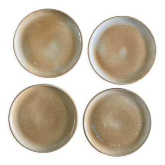 Set of 4 plates Sandstone of the marsh France
