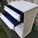 Furniture with plastic drawers 70s spaceage