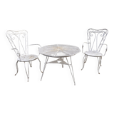 vintage metal garden furniture tête-à-tête