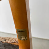 Série de 6 chaises de la marque Self en hêtre et assise en laine