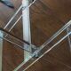 Folding side table Emporio in transparent plexiglass – Italian design