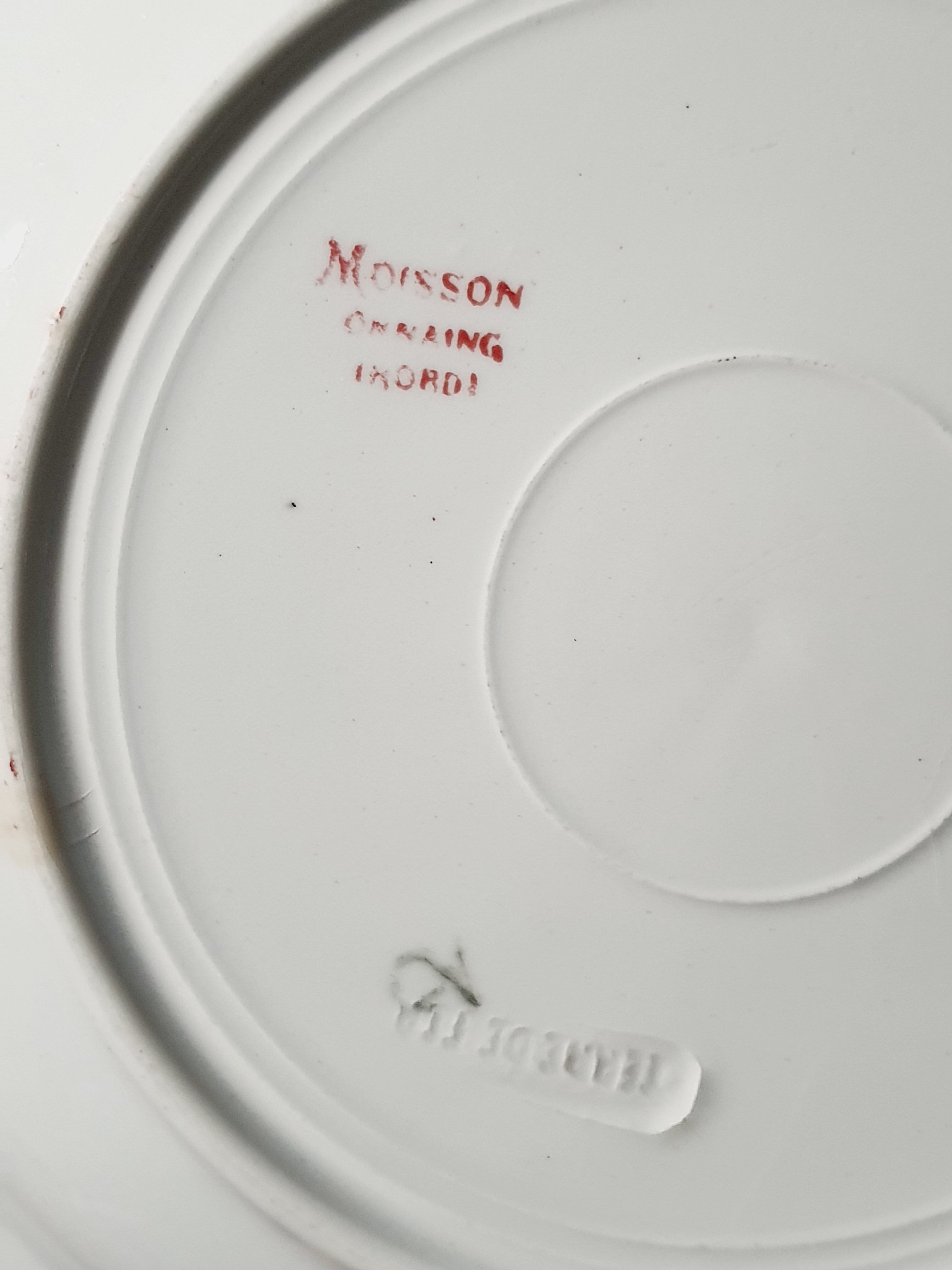 Lot of 6 hollow plates Onnaing Iron Land Model Harvest