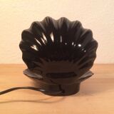 Black ceramic shell lamp and opaline pearl