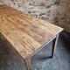 Antique French farmhouse dining table 225 cm – oak and poplar – rustic country table from around 1900
