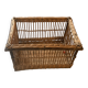 Grande panière, panier, lingère en rotin, osier ancienne