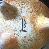 Empty ceramic pocket signed LB for Bernard Lecuyer fish shape 1960s