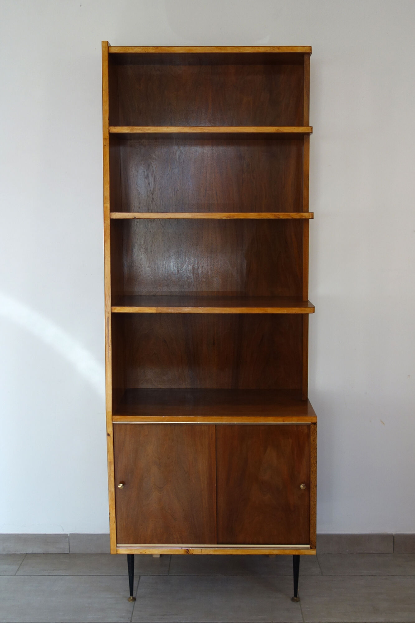 Vintage asymmetrical bookcase