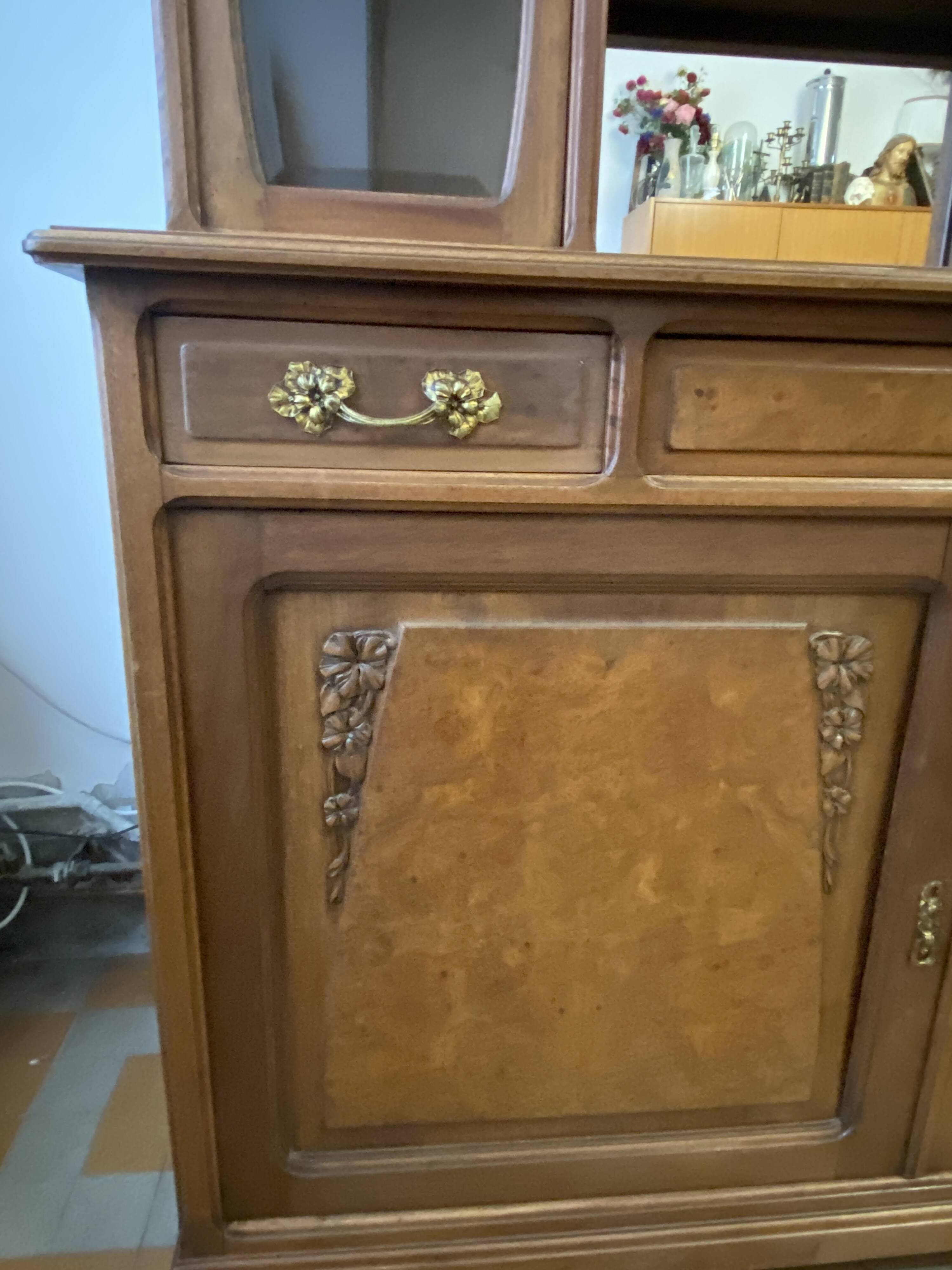 Mahogany china cabinet