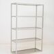 Smoked glass and metal shelf, 1970s