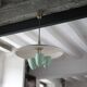 Vintage lacquered metal pendant from the 1950s, Herman Busquet for Hala.