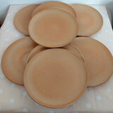 8 stoneware plates