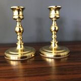 Baldwin brand brass candlestick pair