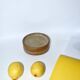 Pair of enamelled stoneware bottle coasters 1970