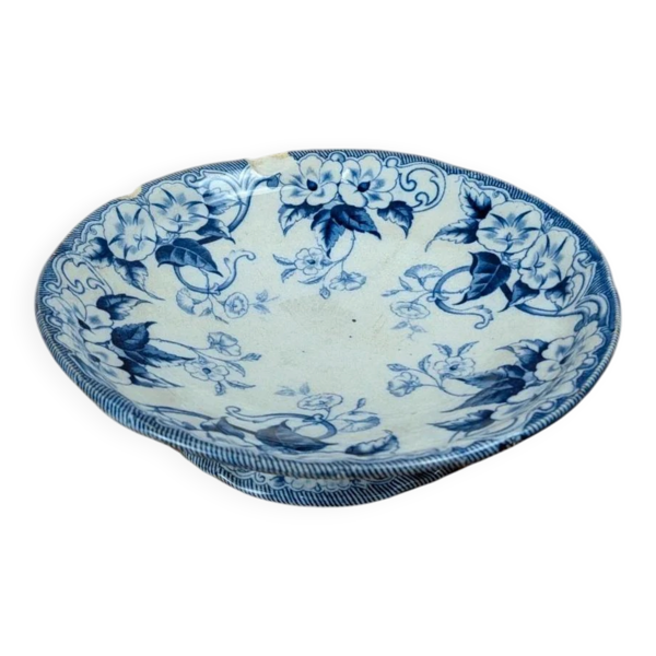 Compotier ancien Creil & Montereau – Modèle Flora –