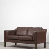 Set of 2 scandinavian leather sofas, 1970ss
