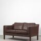Set of 2 scandinavian leather sofas, 1970ss