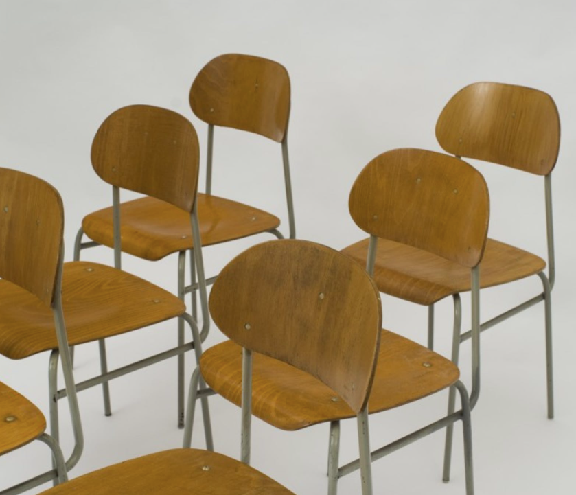 6 school chairs