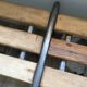 Banc ancien d'école bois & métal