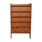 High wooden chest of drawers in the 50s