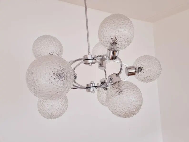 Large Midcentury Galaxy Sputnik Chandelier, Germany, 1970s