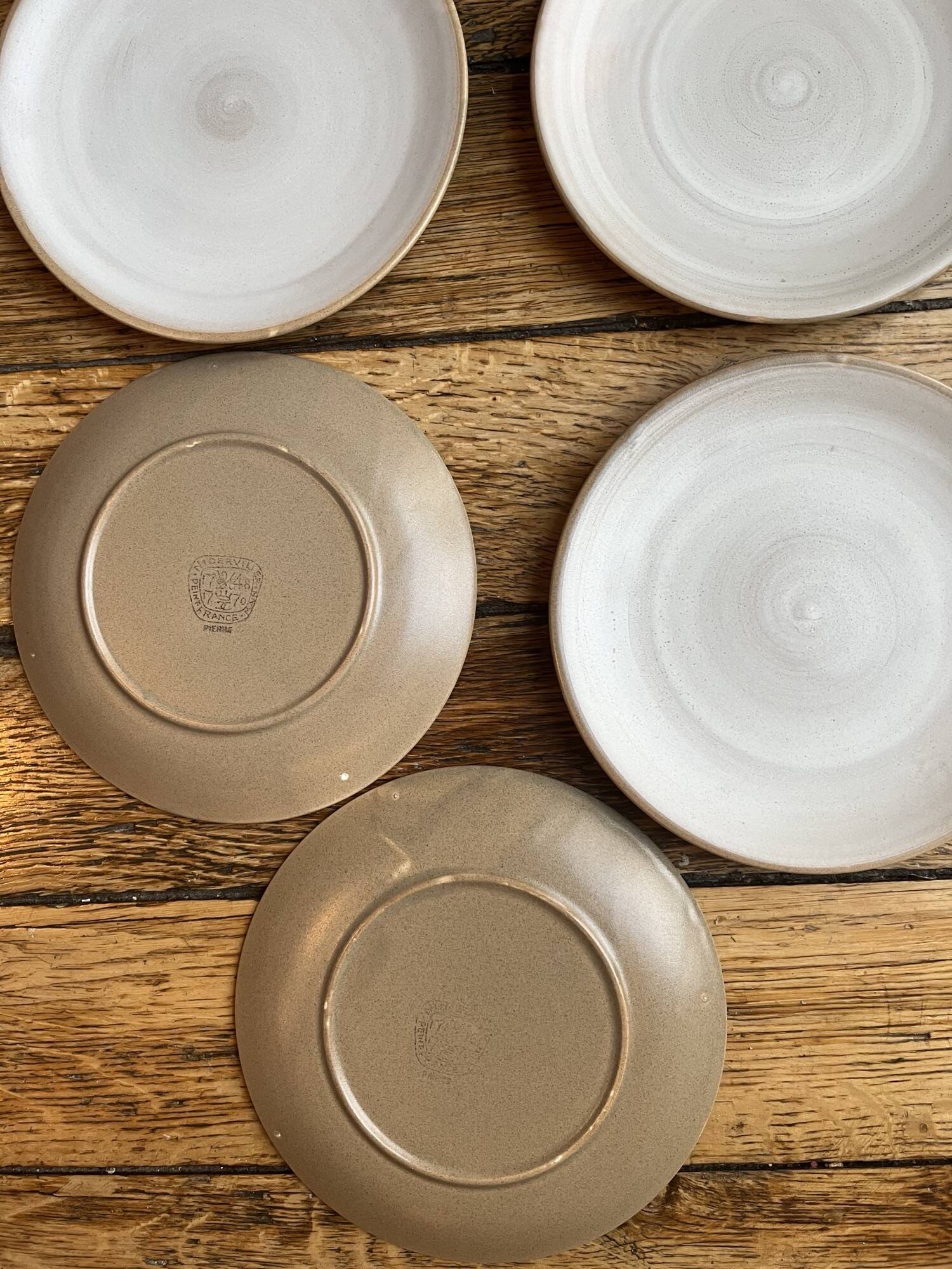 7 small plates Niderviller model Pierre