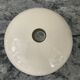 Vintage mushroom ceiling light in white lacquered metal.