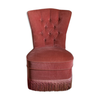 Old pink toad chair