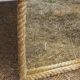 Set of 2 Audoux and Minet mirrors with rope from the 1950s.