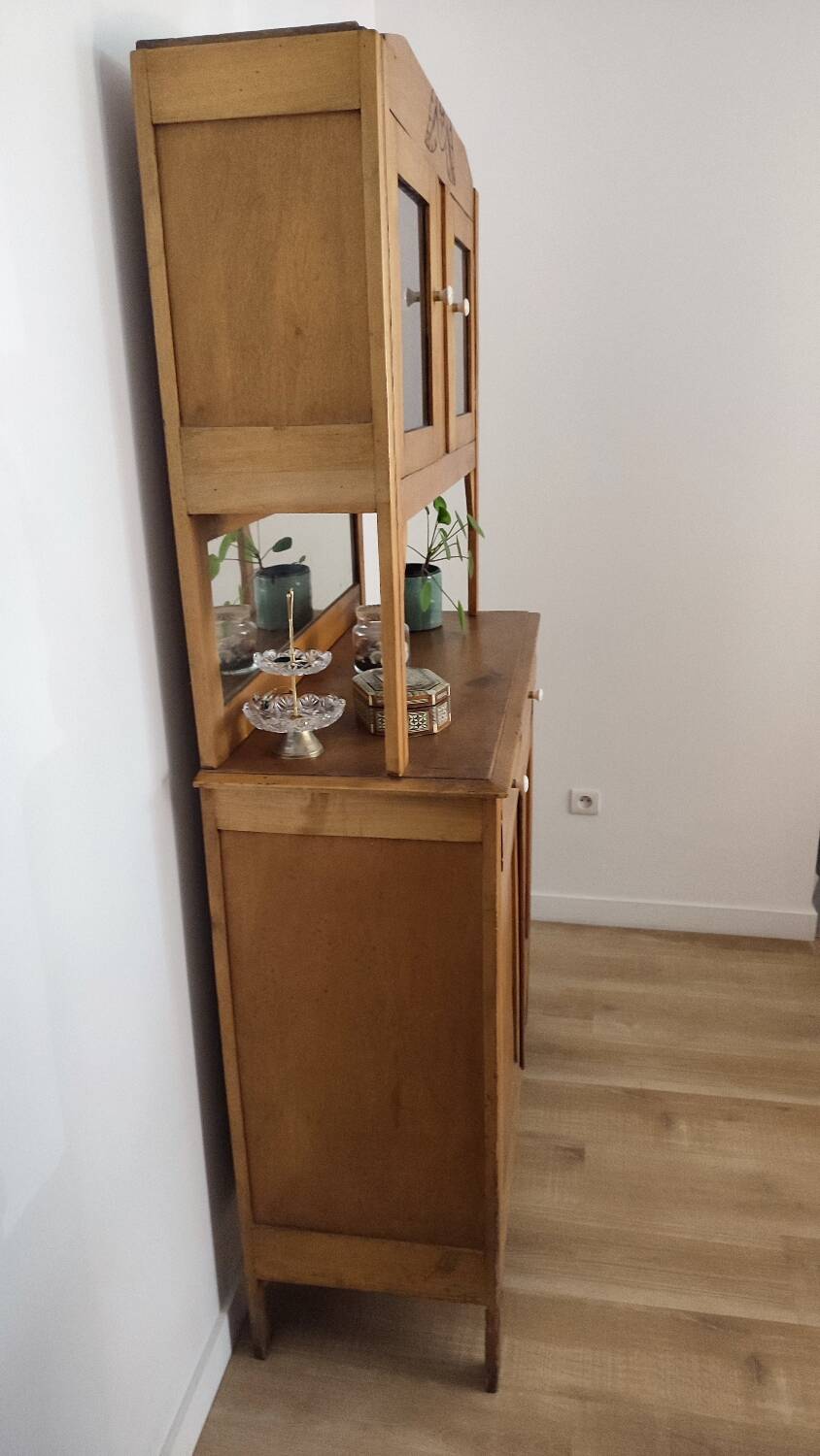 Vintage light wood sideboard